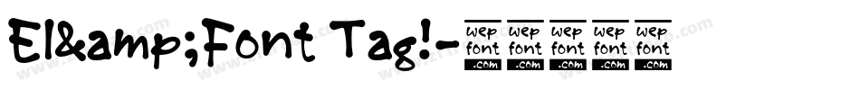 El&Font Tag!字体转换